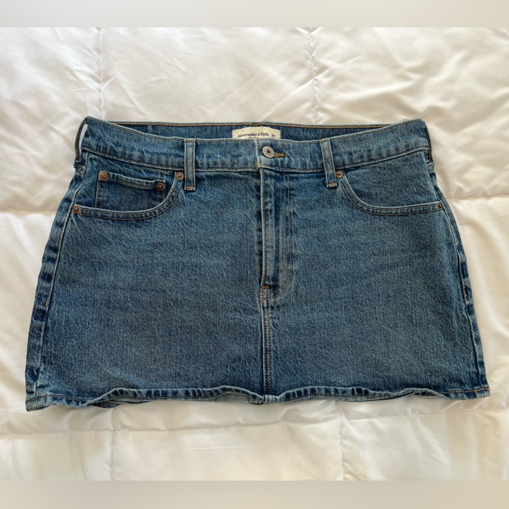 Abercrombie & Fitch Blue Denim Mini Skirt